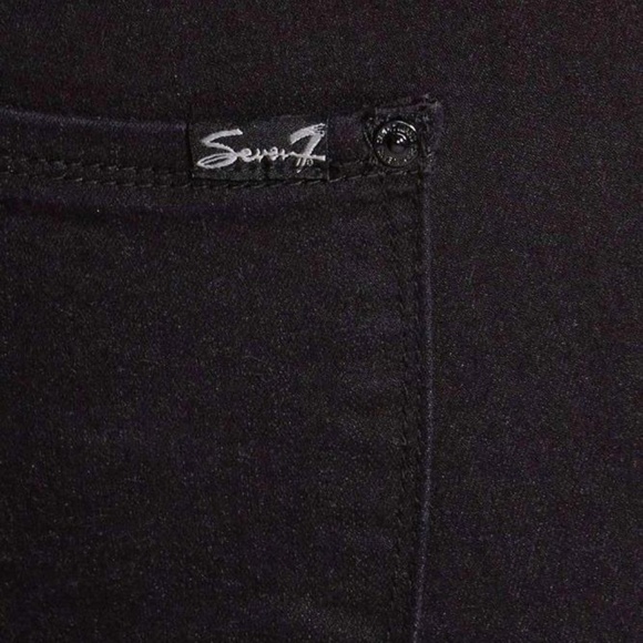 (NWT) Seven7 Women's Skinny Studded Jeans Black Raven Denim Size 24 - Picture 8 of 14
